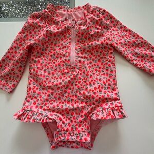 Baby Gap Strawberry Print Kids Swimwear (RashGuard) Size 3-6M